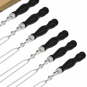 6 iešmų rinkinys su dviguba "šakute" (71 cm)